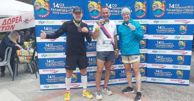 Συμμετοχές αθλητών Σ.Δ.Υ. Πάτρας στον 14ο Ημιμαραθώνιο Καλαμπάκα - Τρίκαλα